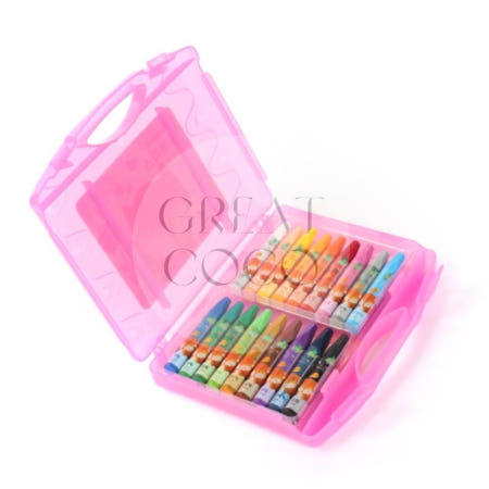 그코 18색 크레파스 어린이미술재료 가방파스 수채크레용 어린이크레파스