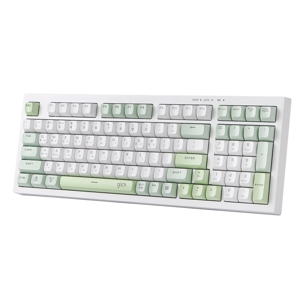 지클릭커 사일런스 M 무소음 풀윤활 무선 블루투스 키보드 방수 충격방지 Greenwich RC1 98키, 멤브레인 - 상세 이미지 2