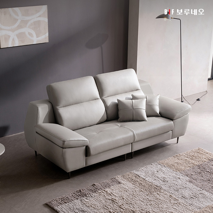 보루네오 세이렌 3인용 이태리산 천연소가죽 소파 / 쿠션+스툴+테이블 증정 / 수도권 무배