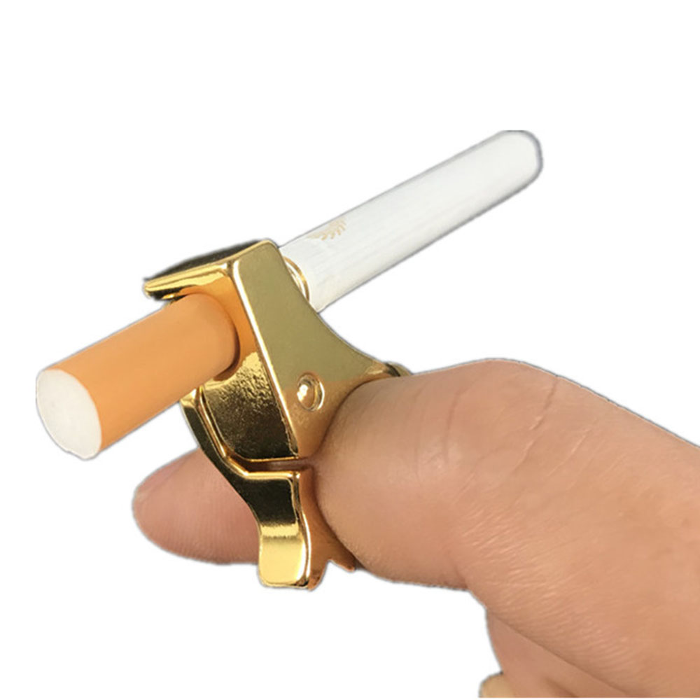 냄새 방지 담배 홀더 집게 홀더 손잡이 손가락 냄새 반지 링