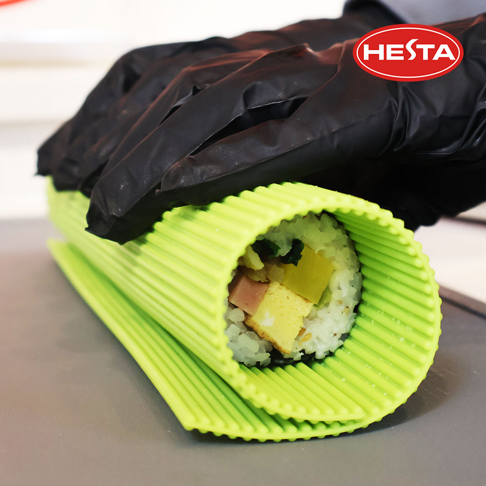 헤스타 100%국산 실리콘 김밥말이 간편 김밥틀 김발 캠핑 식기세척기 식세기 열탕소독 가능 - 상품 이미지