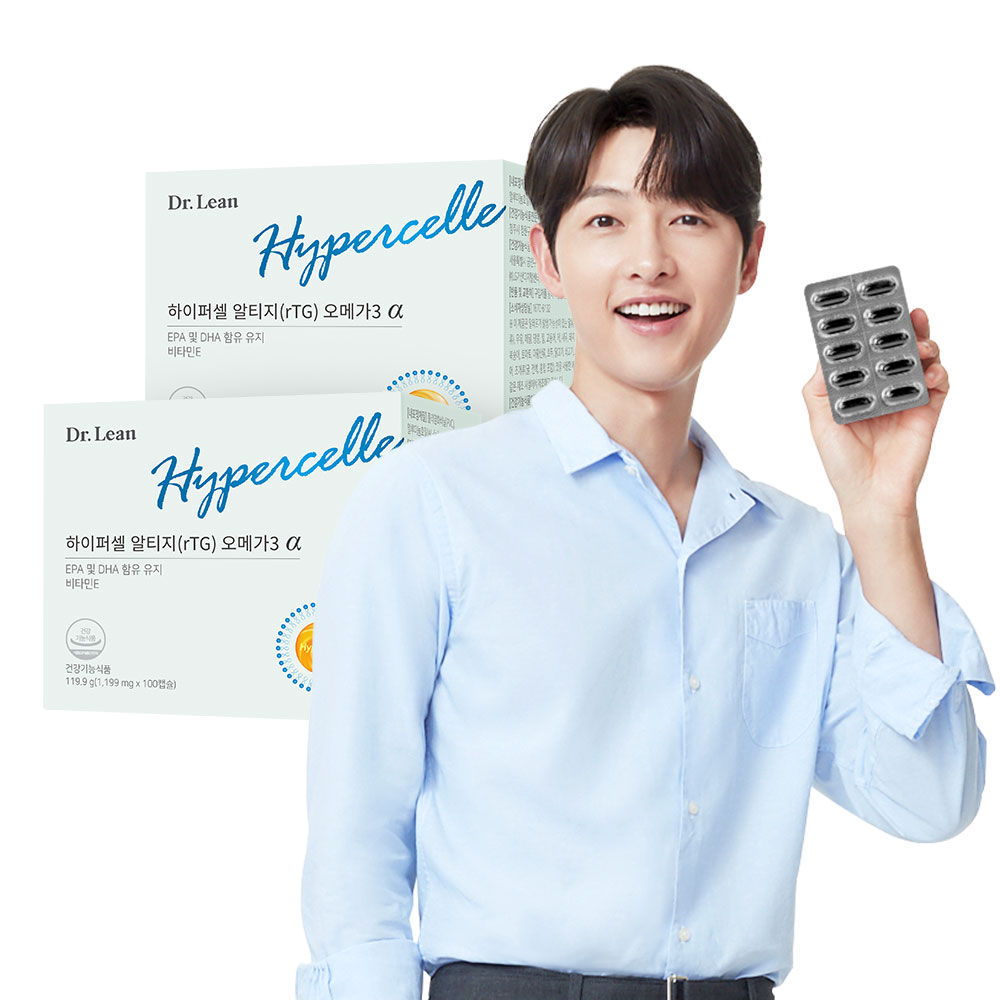 [네이버 단독 200일분/특별적립] 닥터린 송중기 하이퍼셀 알티지(rTG) 오메가3 알파 100캡슐, 2개