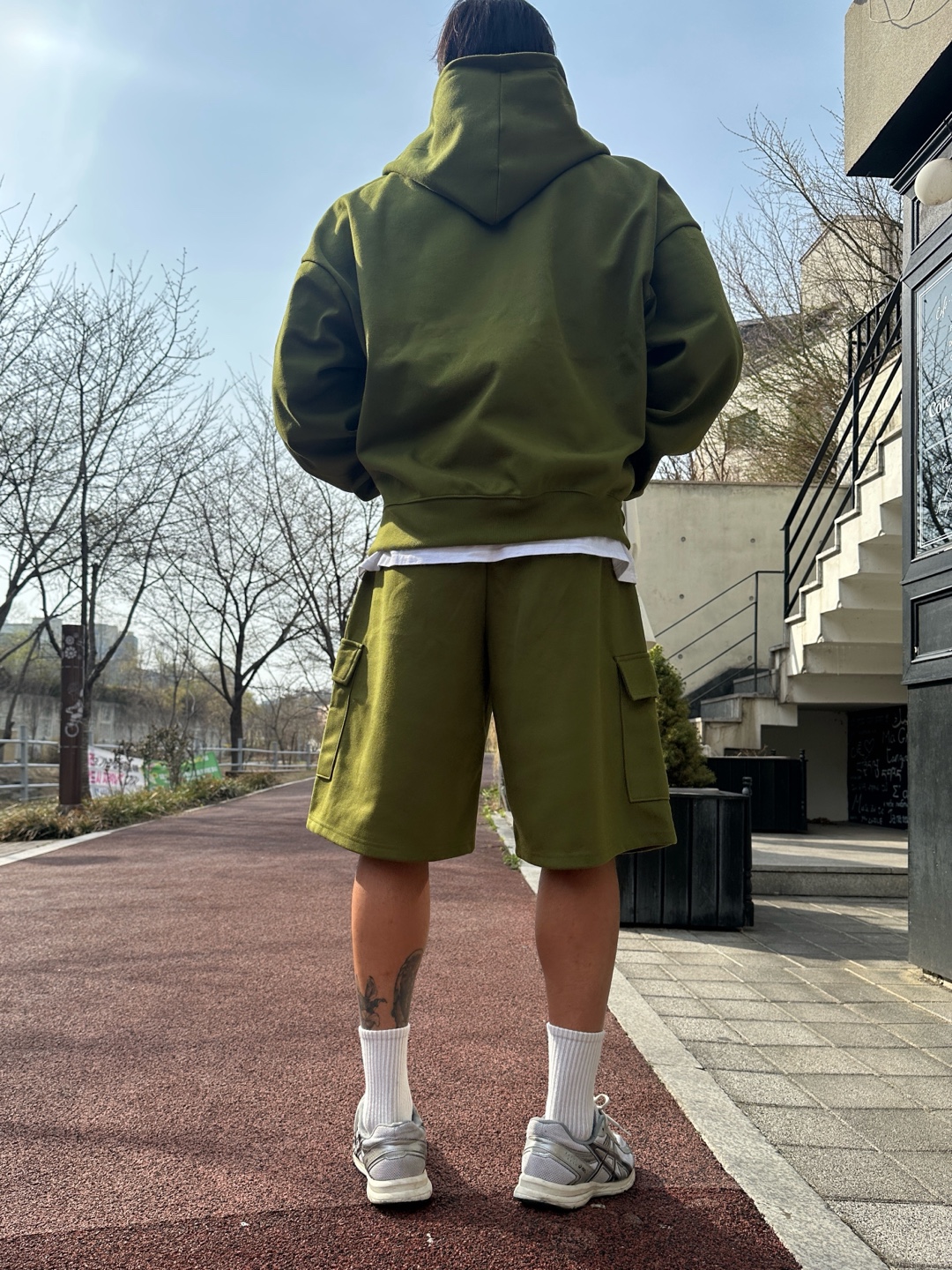 남자버뮤다팬츠 남자카고반바지 와이드반바지 - 상세 이미지 3