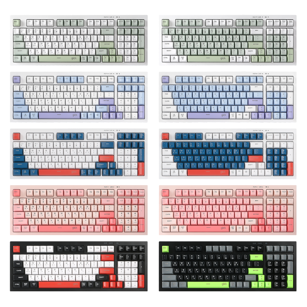 지클릭커 사일런스 M 무소음 풀윤활 무선 블루투스 키보드 방수 충격방지 Greenwich RC1 98키, 멤브레인 - 상세 이미지 3