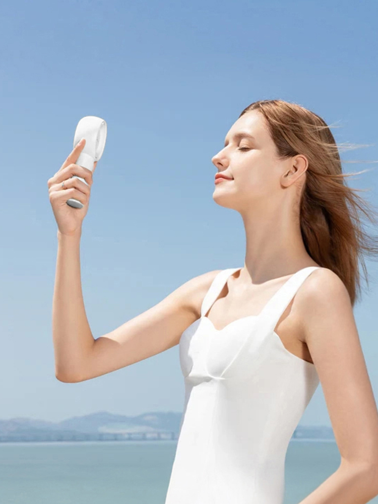 4000mAh 휴대용 무선 선풍기 미니 선풍기 손풍기 LIFE5 plus 아이스 화이트 - 상세 이미지 5