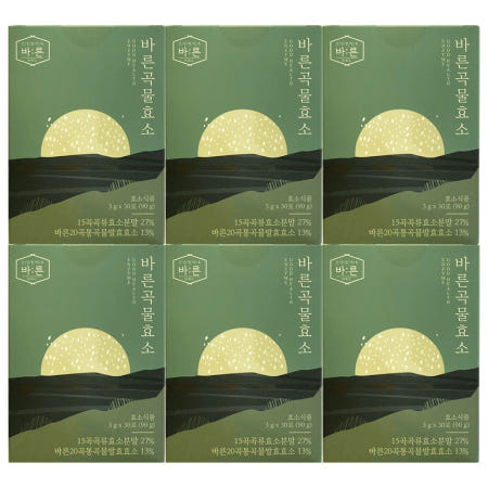 바른곡물효소 3g x 30개입 x 6박스