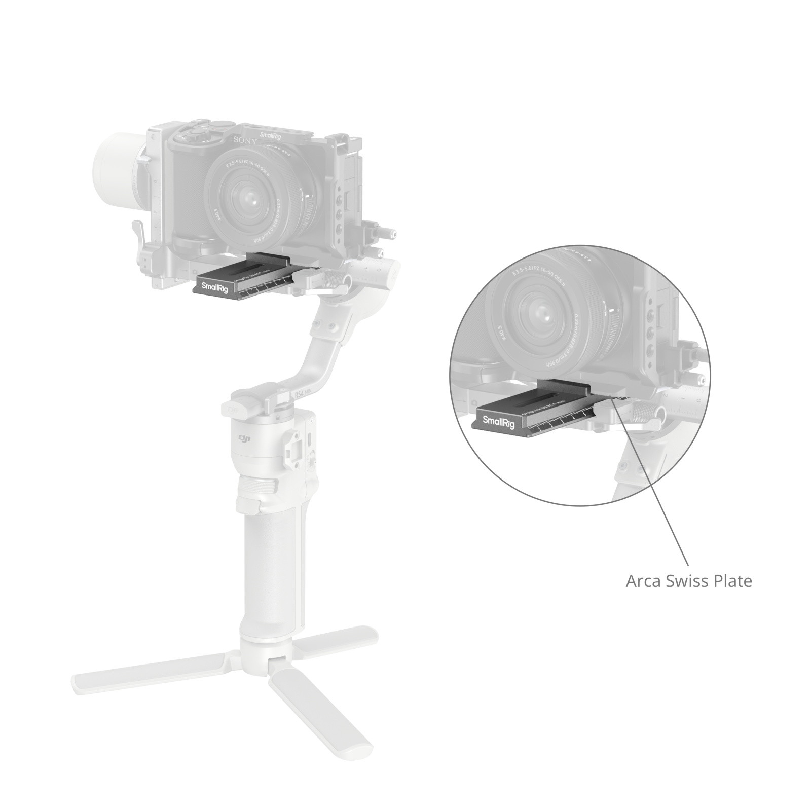 스몰리그 DJI RS 4 Mini 전용 퀵 릴리즈 플레이트 5336 - 상세 이미지 5
