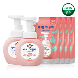 아이깨끗해 핸드워시 복숭아 용기 250ml x 2개 + 리필 200ml ... 솔직 후기 | 피부 타입별 분석 - 상품 이미지 1