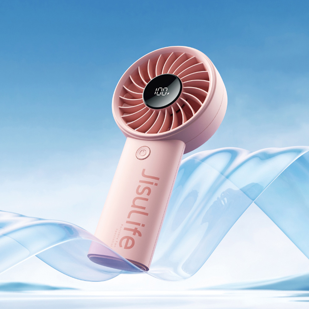 지수라이프 BLDC 휴대용 선풍기 무선 손풍기 Life4 클라우드 핑크 (5000mAh) - 메인 이미지