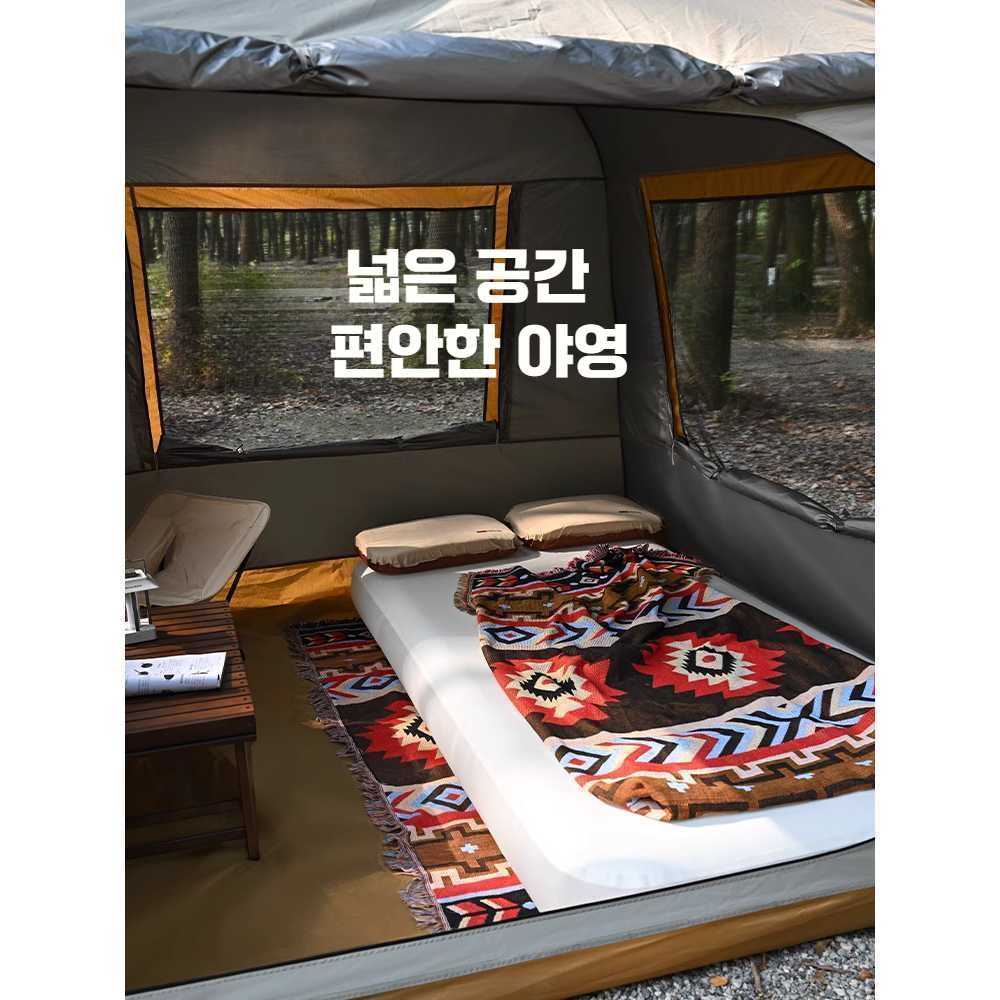 차박 캠핑 휴대용 야외 접이식 텐트 야간 타프 장비 텐트 풀세트 - 상세 이미지 4
