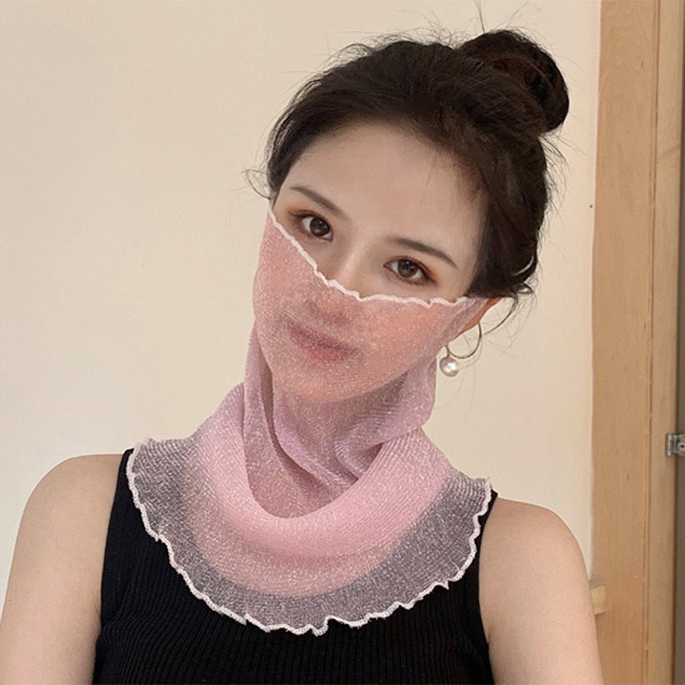 시스루 목 토시 쿨 스카프 여름 넥워머 자외선차단 - 상세 이미지 4