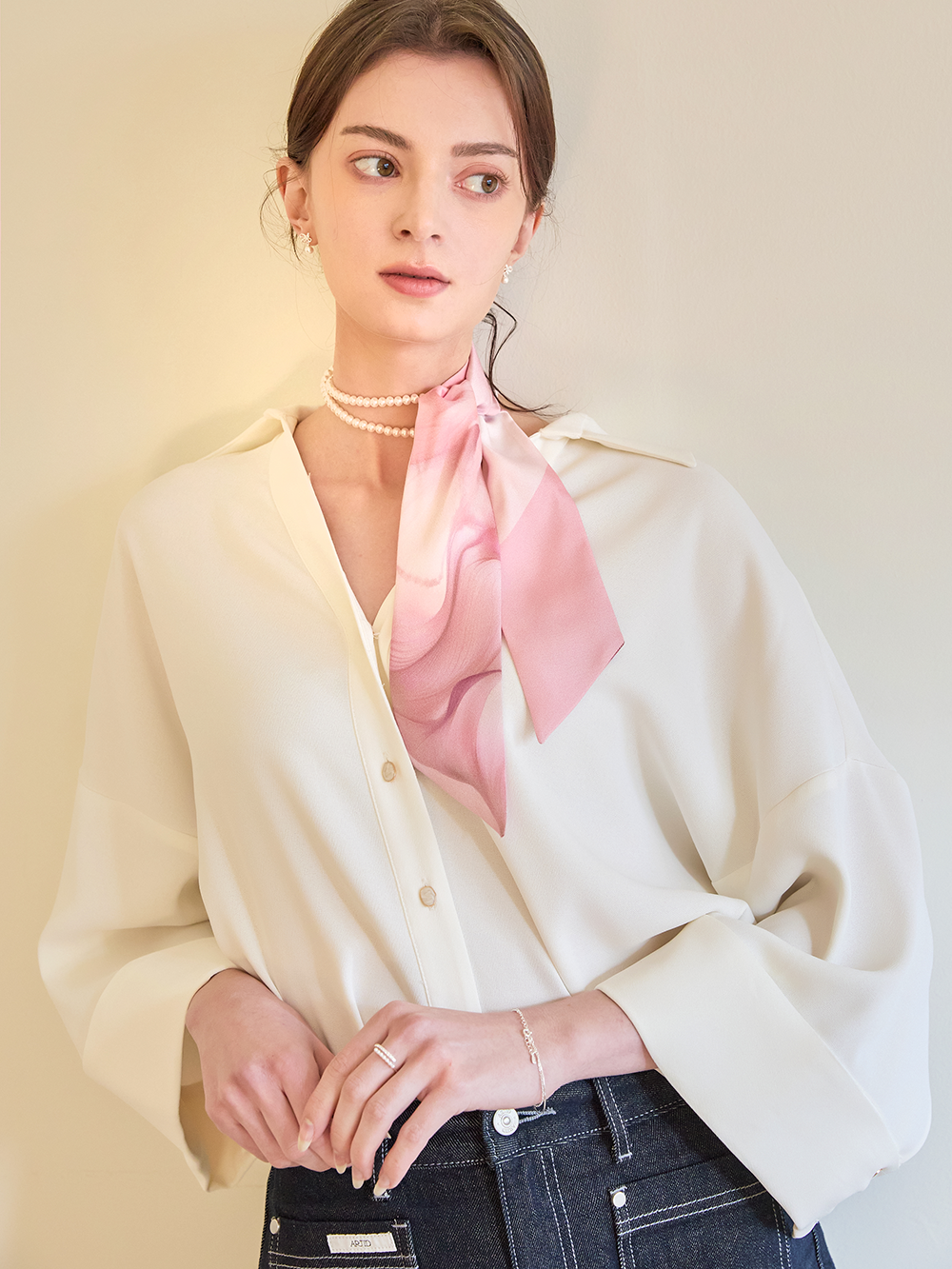 세인트메리 실크 아망 트윌 스카프