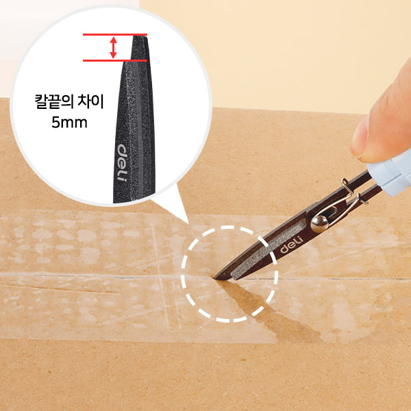 올인원 언박싱 칼가위 커팅기 사무 문구칼 택배 포장 DIY컷터 휴대용 속눈썹 안전 캡 이미지 6