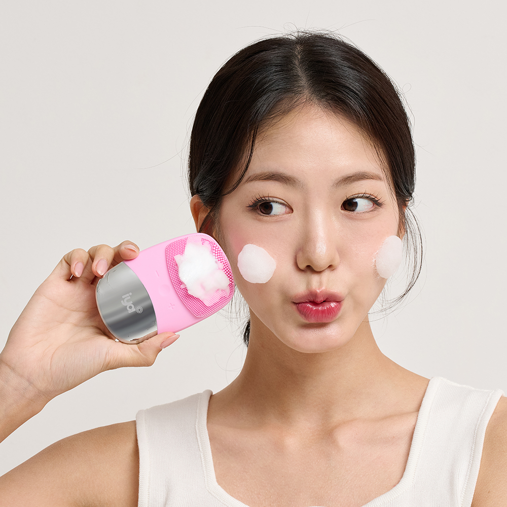 [각인/선물하기] 이야온 진동클렌저 2in1 이야 얼굴 마사지 괄사 저자극 클렌징 피지 - 상세 이미지 2