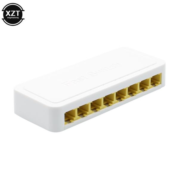 랜허브 미니 이더넷 LAN 네트워크 스위치 허브 플러그 앤 플레이 스플리터 8 포트 100 M 10100 Mbps 데스크탑 PC RJ45 : 백억부자할미