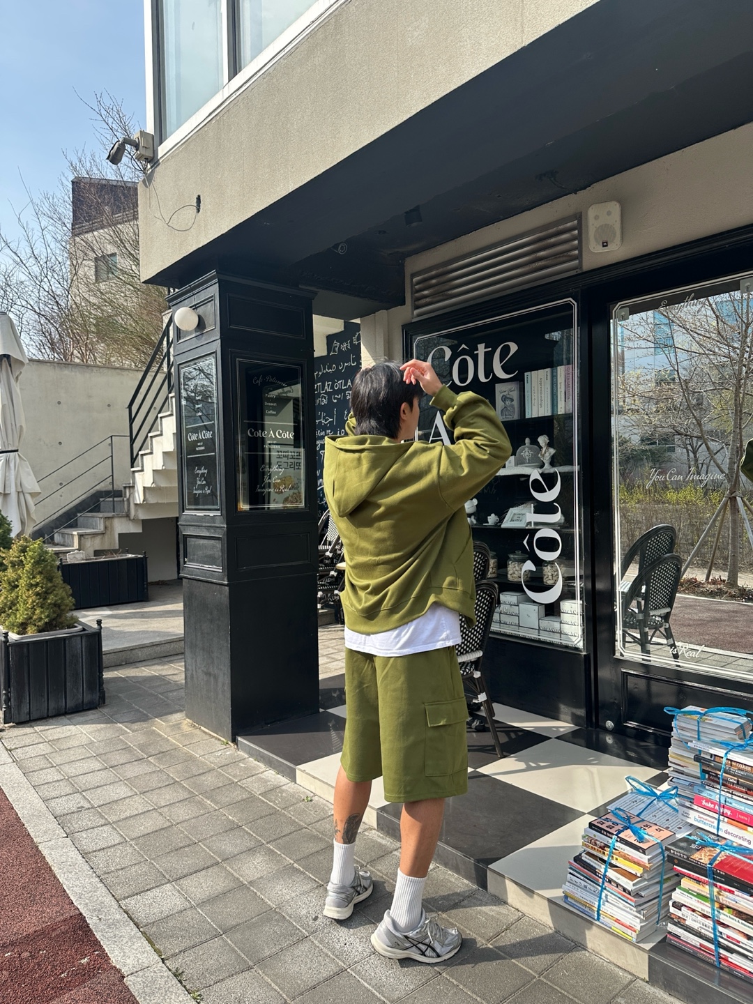 남자버뮤다팬츠 남자카고반바지 와이드반바지 - 상세 이미지 4