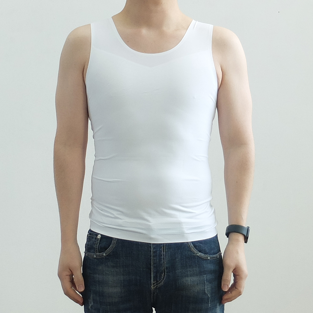 뉴싸인 남자보정속옷 나시 민소매 뱃살 복부 가슴 이너웨어 - 상세 이미지 5