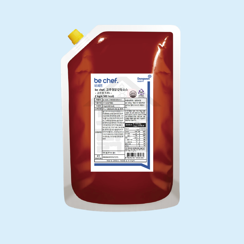 동원 홈푸드 비셰프 고추장닭강정소스 2kg 양념 - 메인 이미지
