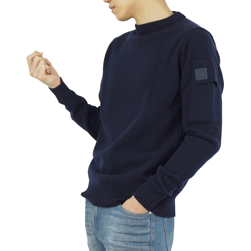 CP컴퍼니 메트로폴리스 시리즈 메리노 울 남성 니트 네이비 15CLKN018A 005528A 888 이미지 6