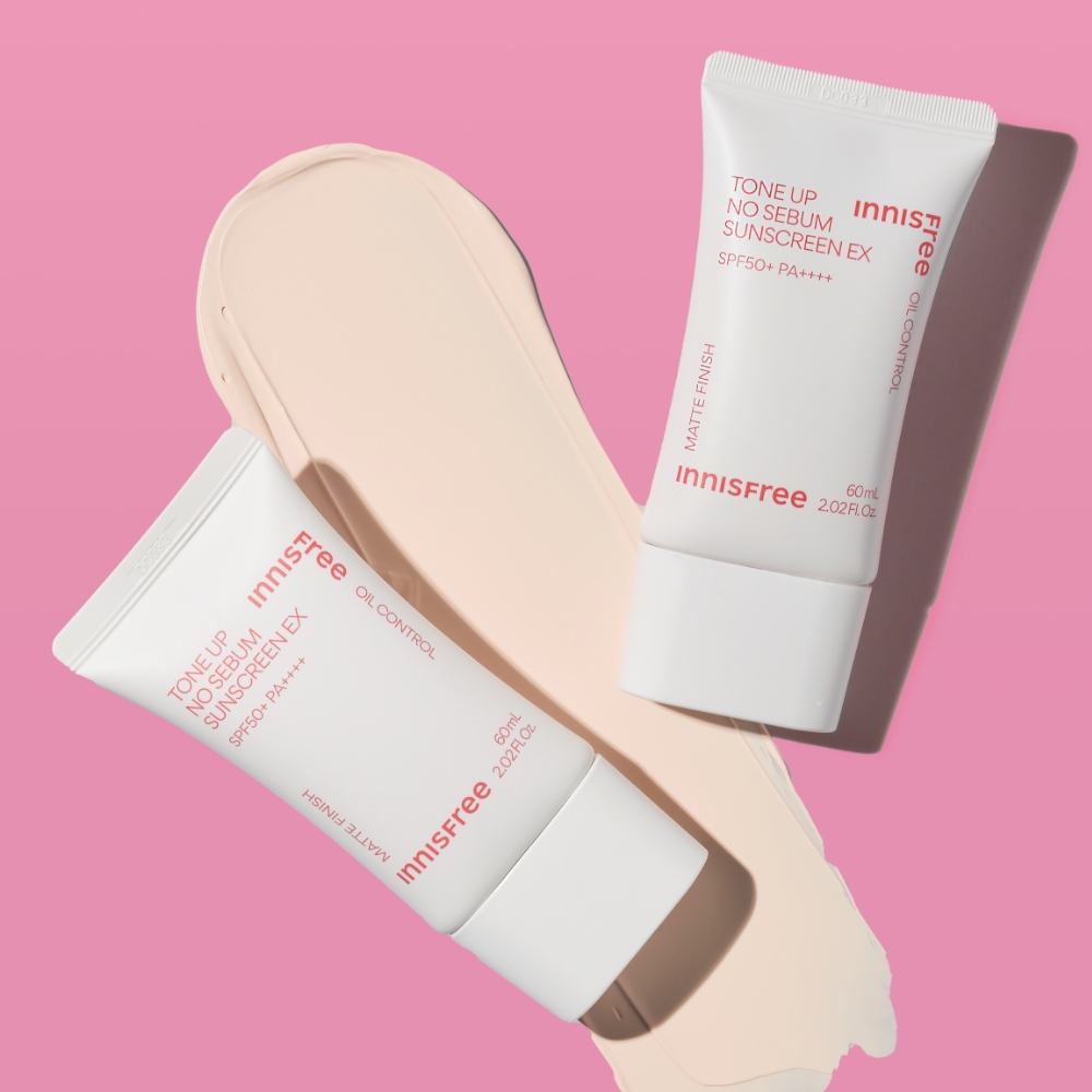 [더블구성] 이니스프리 톤업 노세범 선스크린 EX SPF 50+ PA++++ 60ml, 2개
