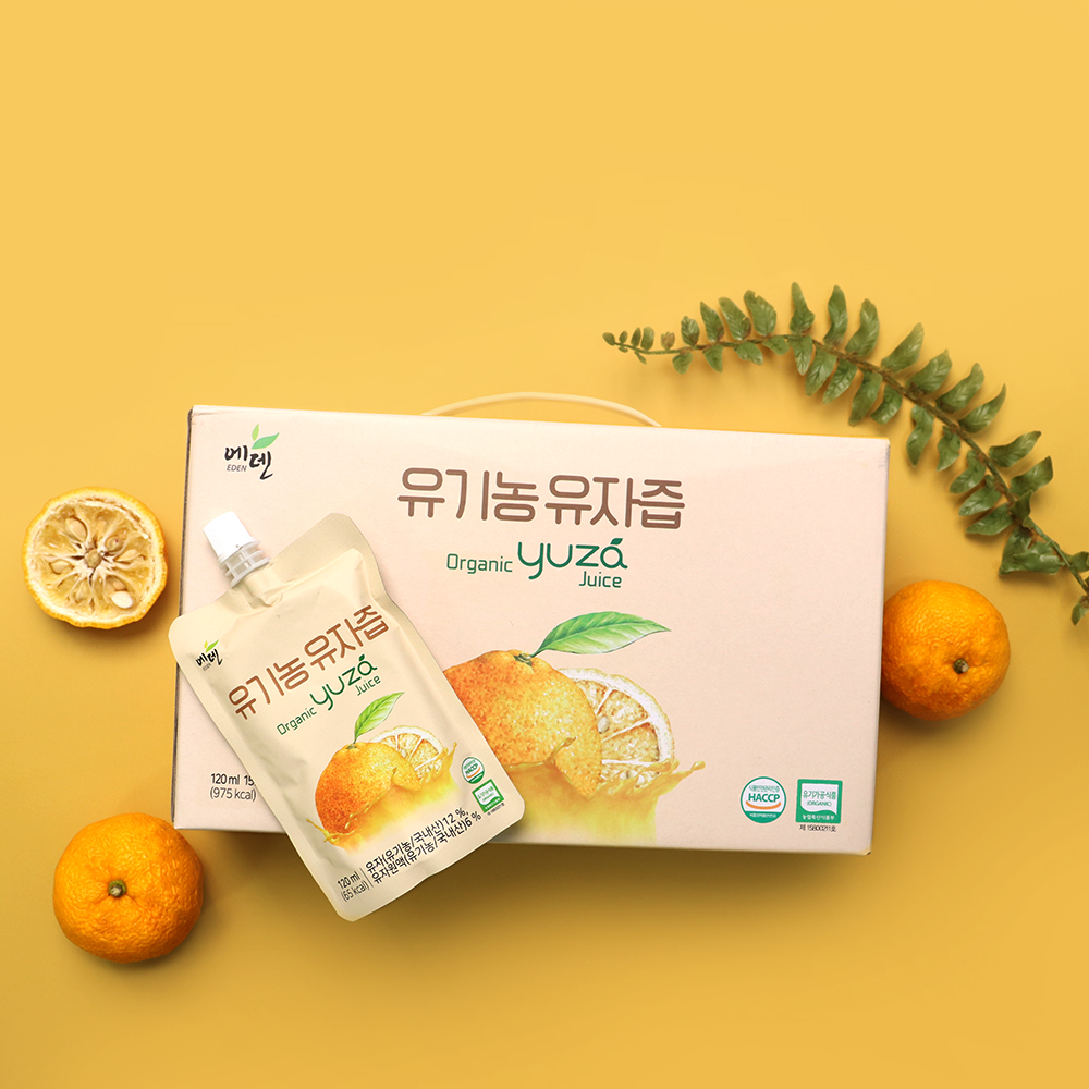 고흥 유기농 유자즙 선물세트 120ml 15개 유자액 이미지 7