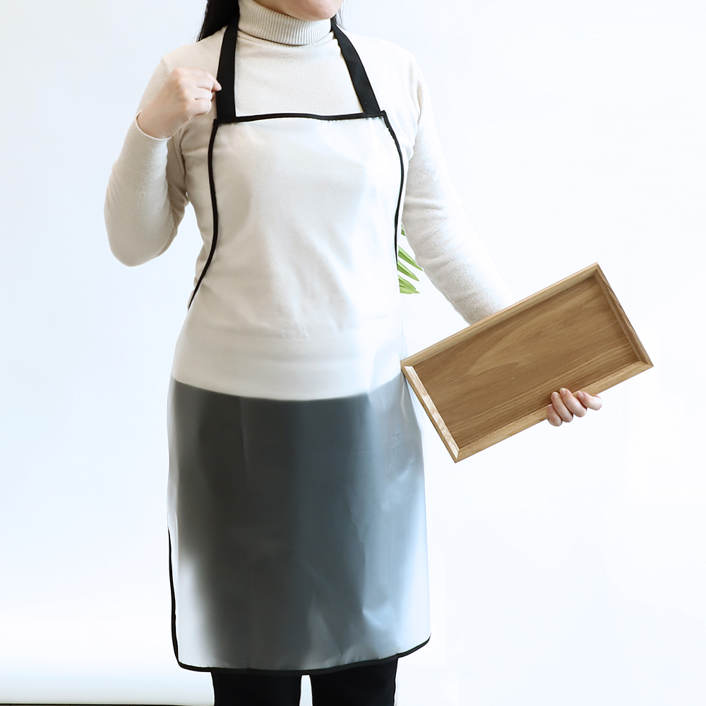 투명 방수 앞치마 비닐 청소 주방 애견미용 공방 작업용 식당 화방