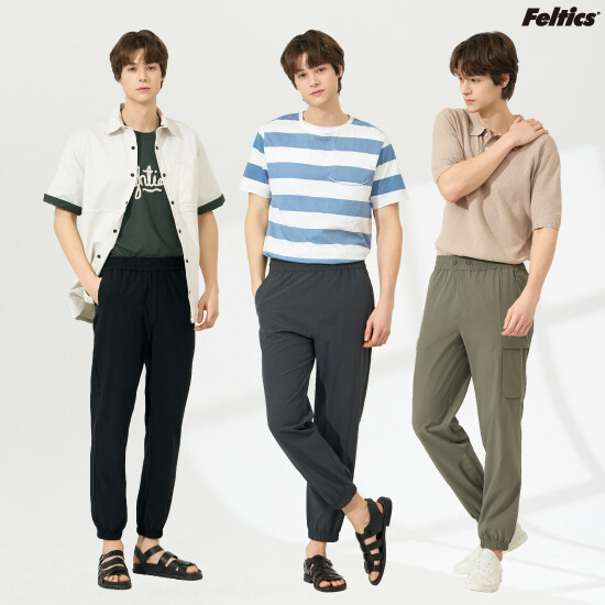 (런칭가 49,900원) 25SS 펠틱스 쿨링스트레치  조거팬츠 3종 (남성) [F507M] - 상품 이미지