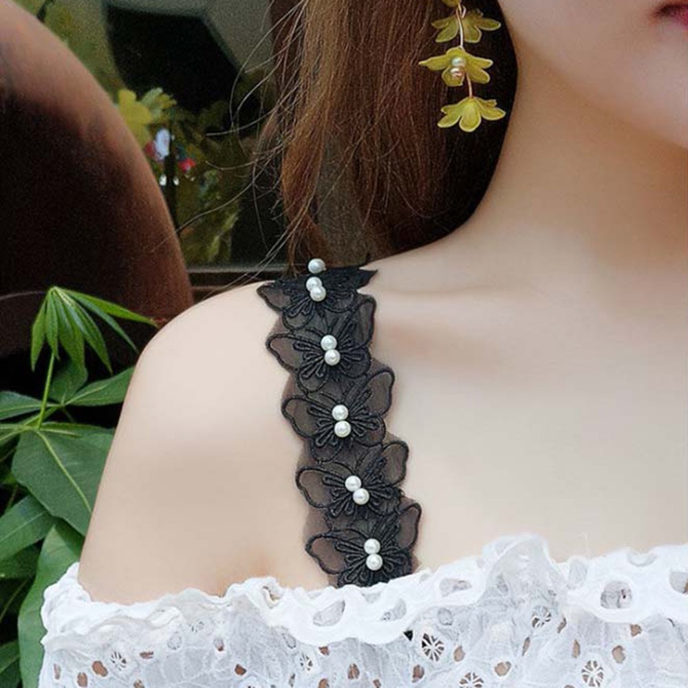 진주나비 레이스브라 브라끈 패션 브래지어 홀터넥 시스루브자 - 상세 이미지 5