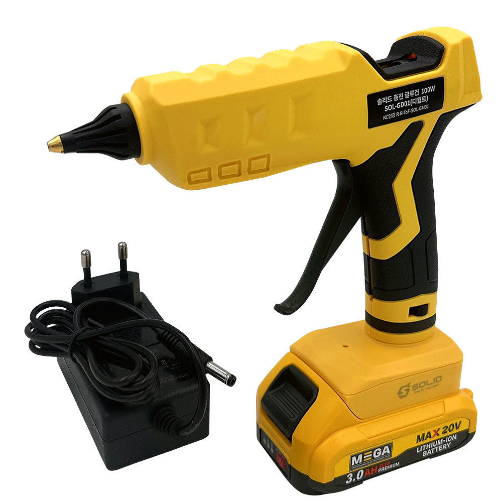 솔리드 충전글루건 무선글루건 디월트호환 100W 3.0Ah 배터리1개 세트 제품 이미지