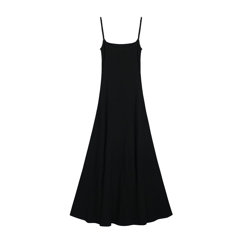 최신 트렌드 데일리 심플 우아한 롱원피스 편안한 원단 캐주얼 오피스룩 여성 - 상세 이미지 5