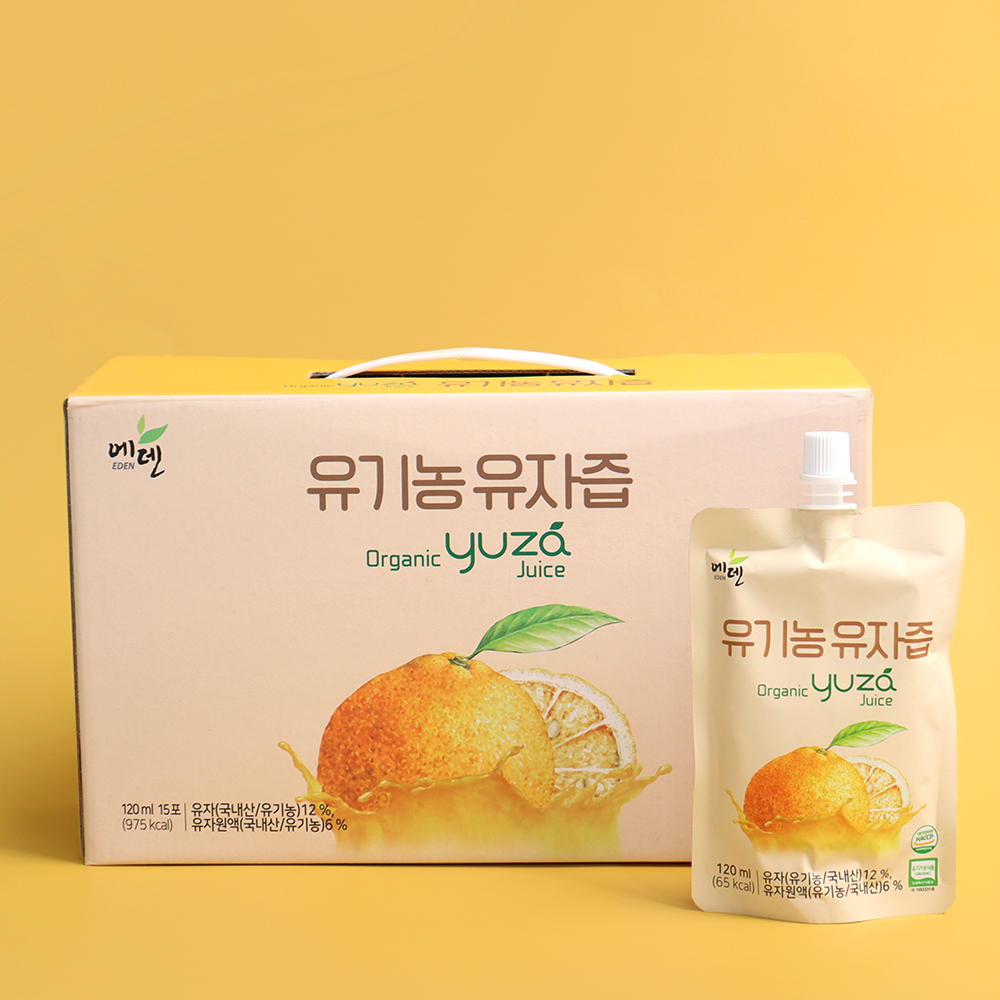 고흥 유기농 유자즙 선물세트 120ml 15개 유자액 - 상세 이미지 4