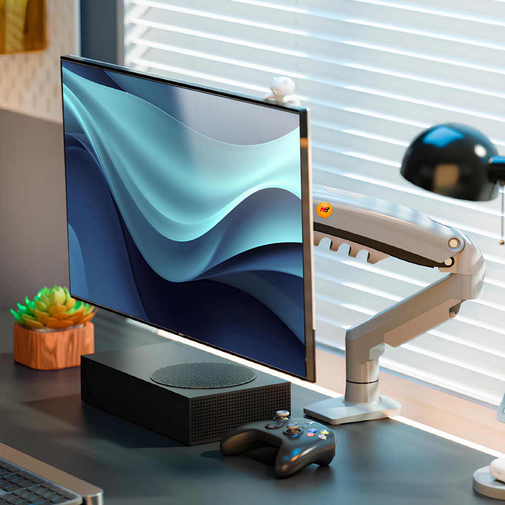 노스바유 NB F80 싱글 모니터암 거치대 레이크 블루