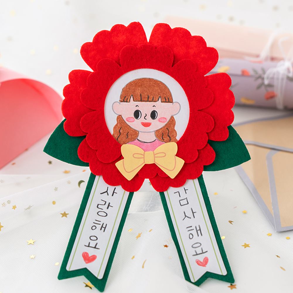 카네이션 사진 브로치 만들기 - 메인 이미지