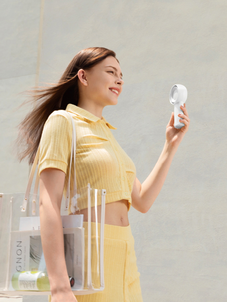 4000mAh 휴대용 무선 선풍기 미니 선풍기 손풍기 LIFE5 plus 아이스 화이트 이미지 7