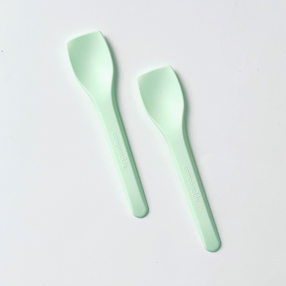 일회용 티스푼 50p 친환경 미니 요거트 디저트 아이스크림 스푼 - 상세 이미지 5