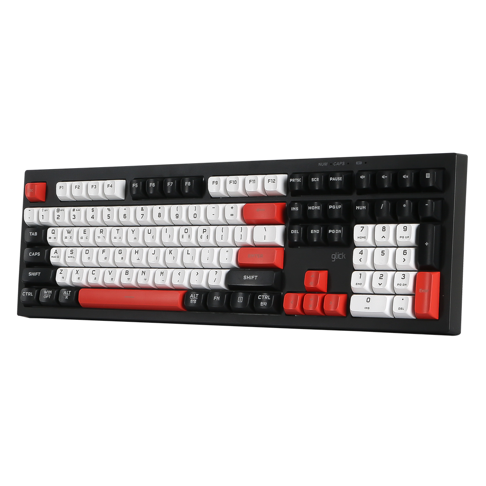 지클릭커 사일런스M 무소음 풀윤활 무선블루투스 키보드 방수 충격방지108 Poker, 멤브레인 - 상세 이미지 2