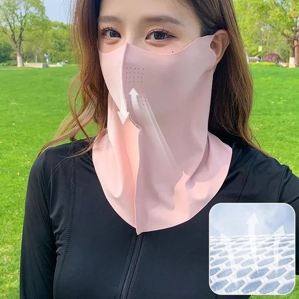 자외선 차단 롱넥 마스크 얼굴 햇빛 가리개 골프 여름 자전거 등산 스포츠 - 상세 이미지 5