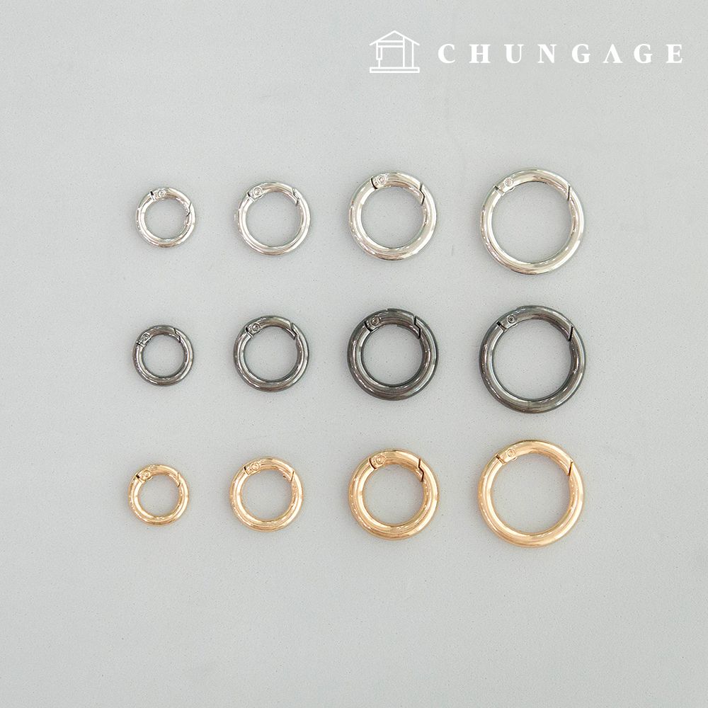 오링 오픈형 O링 가방부자재 키링 열쇠고리 20mm