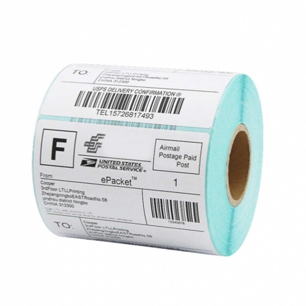 정사각 감열라벨지 롤라벨 물류 산업 바코드스티커 80X80mm - 메인 이미지