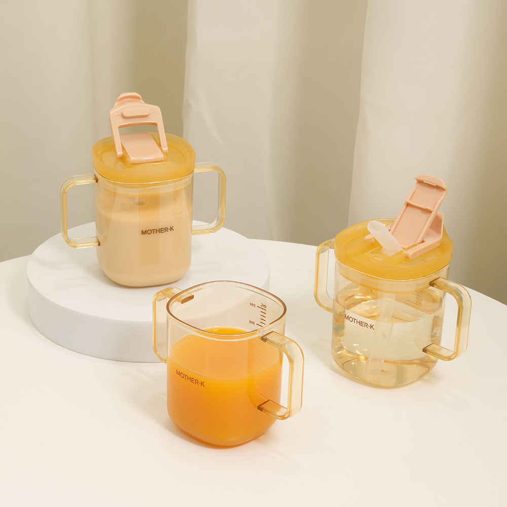 [1+1] 마더케이 어린이집 이유식 올인원 PPSU 양손 빨대컵