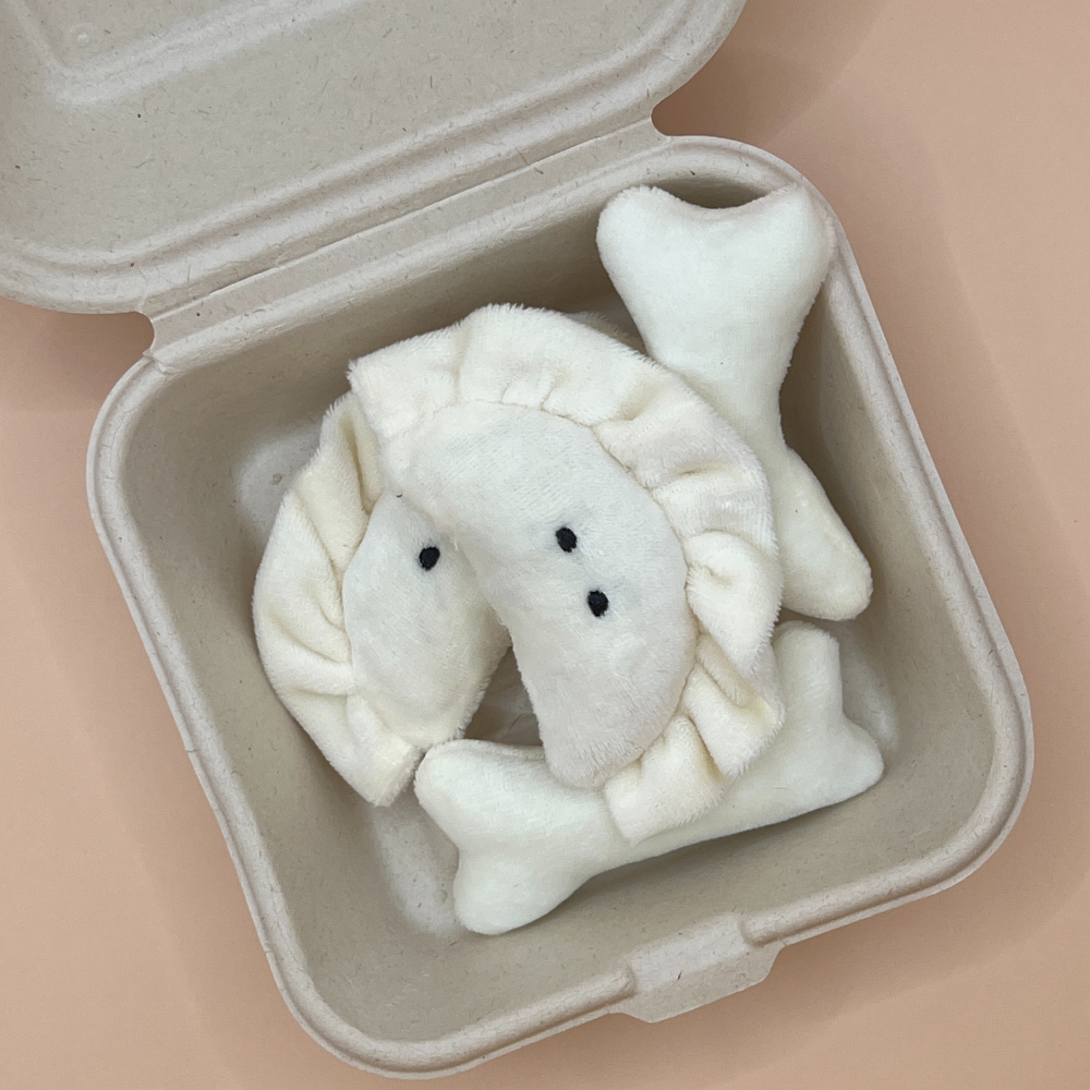 뚜담펫 아기 강아지 봉제인형 이갈이 장난감 삑삑이 아기 고양이 만득이 - 상품 이미지