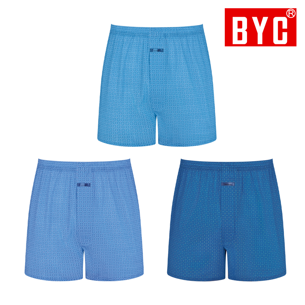 BYC 모시박서 남성 트렁크 3매입 ECF3054 면팬티 여름팬티 - 상품 이미지