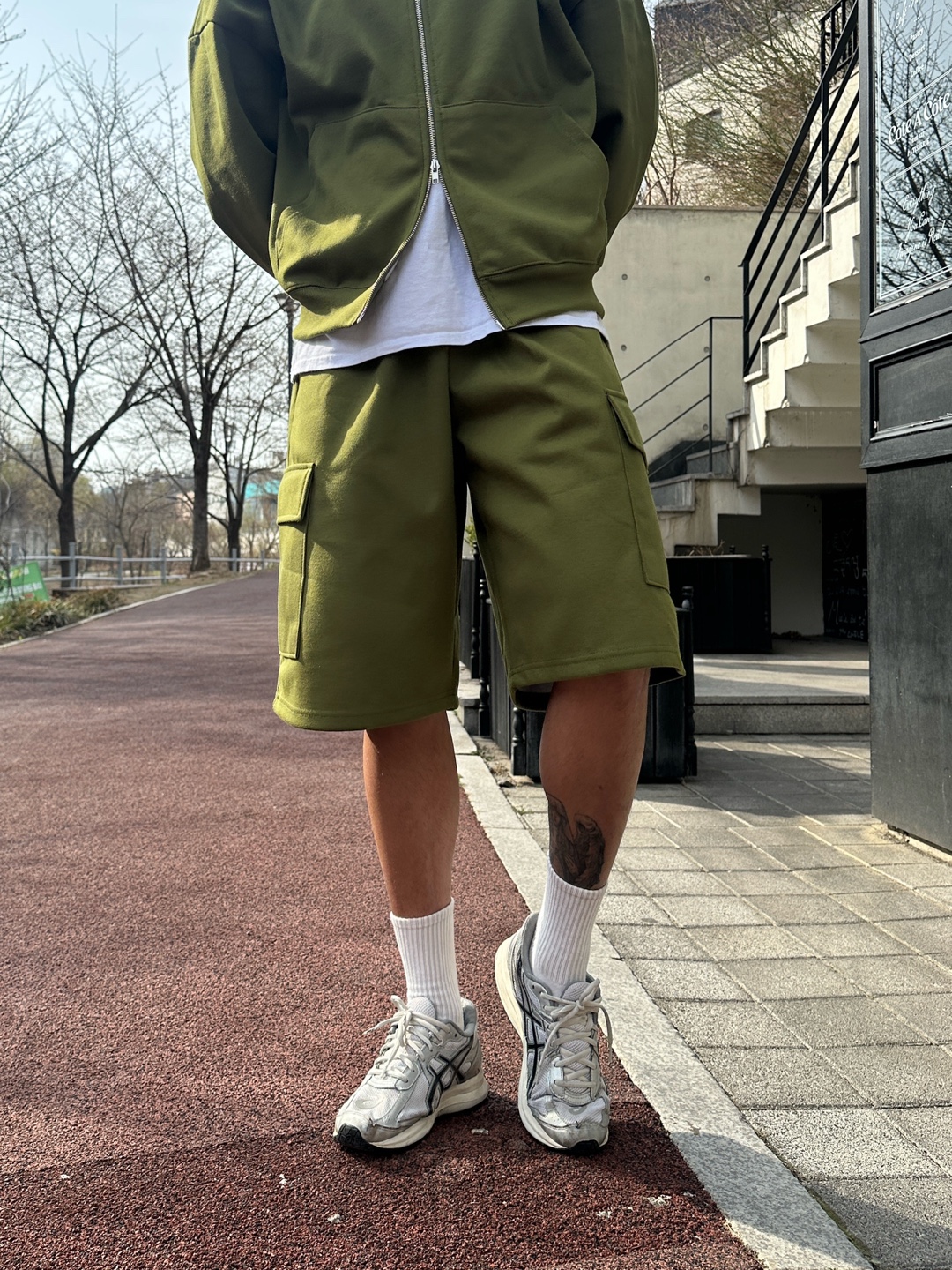 남자버뮤다팬츠 남자카고반바지 와이드반바지 - 상세 이미지 2