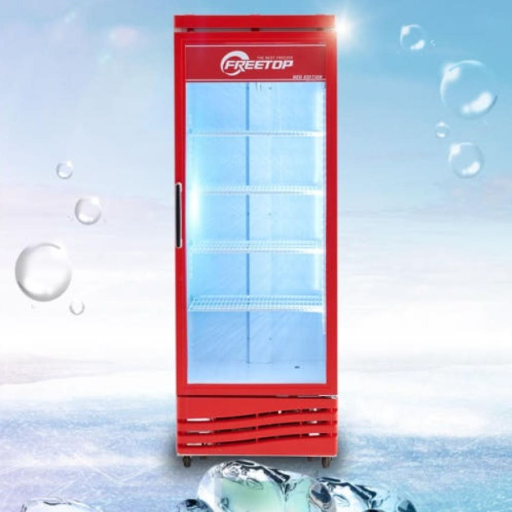 카페 영업용냉장고 컬러 냉장쇼케이스 385L 업소용 음료쇼케이스 : 신일N위시웨이