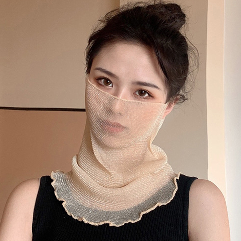 시스루 목 토시 쿨 스카프 여름 넥워머 자외선차단 - 상세 이미지 3