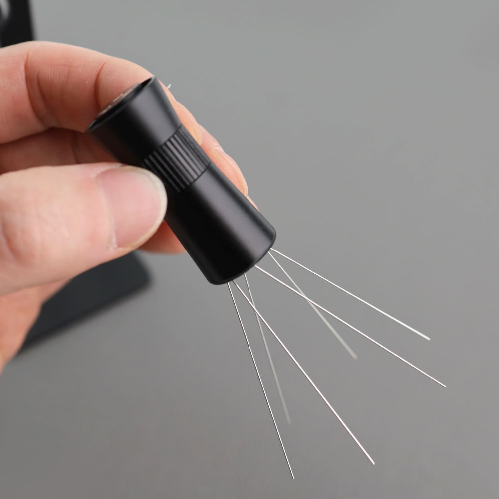 커피 침칠봉 니들디스트리뷰터 레벨링툴 WDT 0.4mm 바늘 각도조절 마그네틱 스탠드 이미지 8