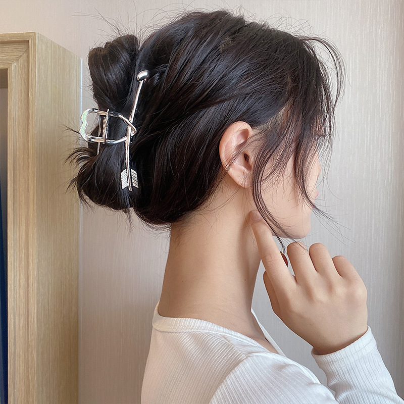 큐피트 집게핀 반묶음 올림 머리핀 반머리 헤어핀 - 상세 이미지 4