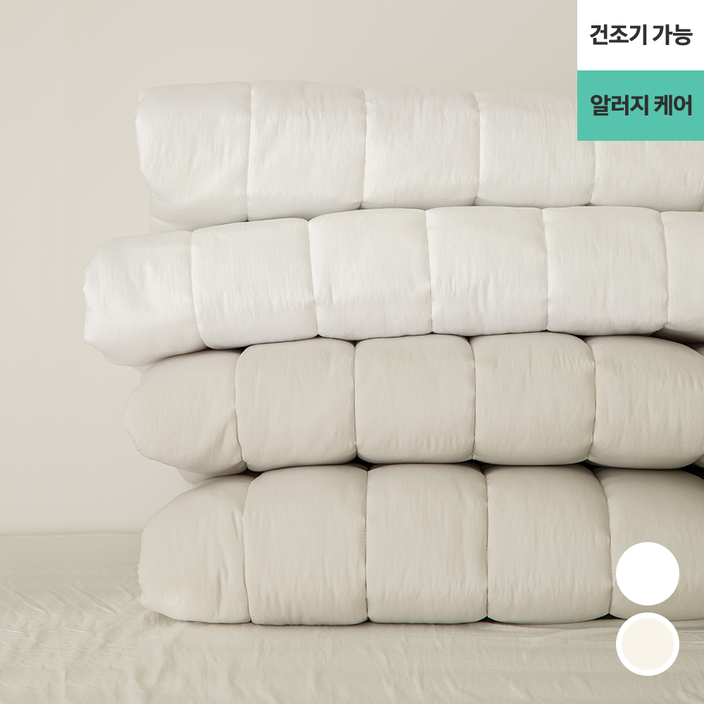 워싱해서 더 부드러운 완벽 알러지 케어 M2 두툼한 누빔패드(뒷면밴딩,건조기 가능, 진드기방지, 먼지없는 패드, 라지킹패드)