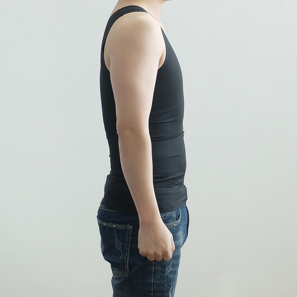 뉴싸인 남자보정속옷 나시 민소매 뱃살 복부 가슴 이너웨어 - 상세 이미지 4