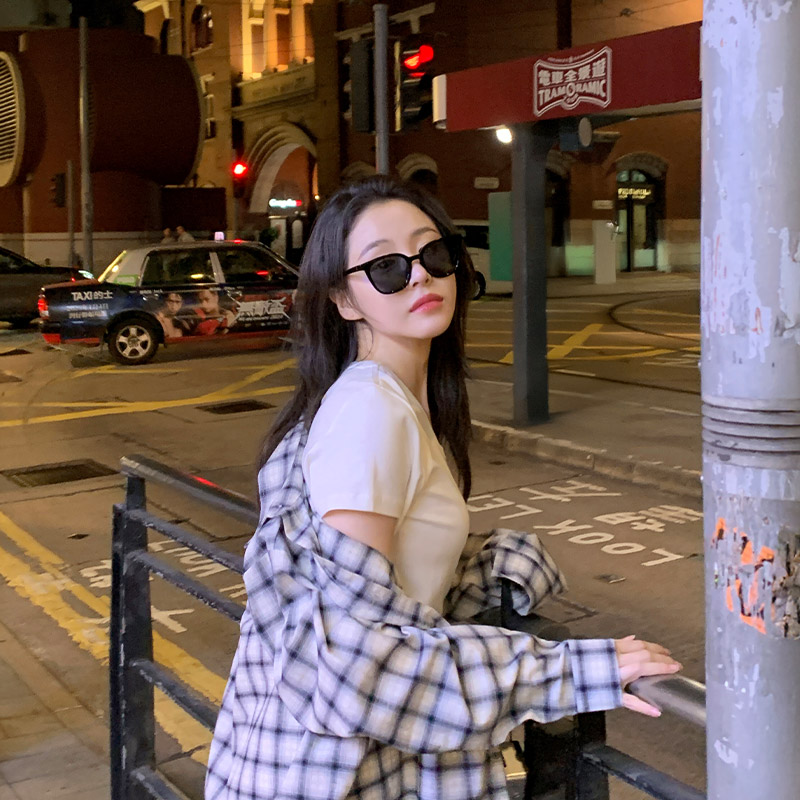 [자체제작] 오버핏 체크 셔츠 남방 bs8104 이미지 4